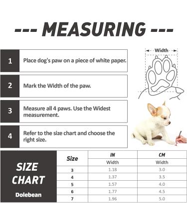 Anti-Slip Dog Snow Winter Boots for Small Medium Dogs - Size 6 (1.77 Width) Black - Buy Online on GoSupps.com