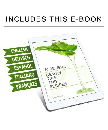 Organic Aloe Vera Gel - Pure Aloe From Freshly Cut Plant - No Xanthan, Absorbs Rapidly - 12 oz - Buy Online on GoSupps.com