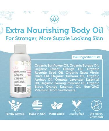 Organic Stretch Mark Oil for Pregnancy - Extra Moisturizing Belly Oil to Prevent Stretch Marks - Must-Have Pregnancy Essential | Era Organics - Buy Online on GoSupps.com