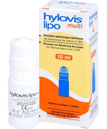 Hylovis Lipo Multi Eye Drops 10ml - Moisturizing Relief for Dry Eyes | International Shipping Available - Buy Online on GoSupps.com