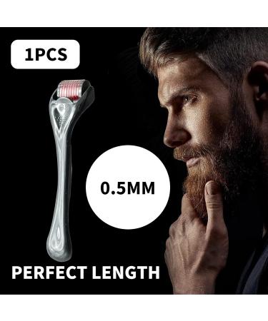 IOPYKKOA Beard Roller 0.5mm for Beard Growth | Microneedling Derma Roller | Enhance Facial Hair Growth | International Shipping Available - Buy Online on GoSupps.com