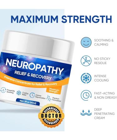 Topffy Neuropathy Pain Relief Cream - Maximum Strength for Feet, Hands, Legs & Toes - Includes Arnica, Vitamin B6, E & Aloe Vera - Buy Online on GoSupps.com