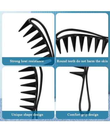 Wide Tooth Comb 2 Pack Large Hair Detangling Combs Shark Teeth Comb Shower Comb Large Tooth Comb Plastic Curly Hair Combs for Women Hairstyle Tool for Curly Wet Thick Wavy Hair Wigs Barber Salon Combination B - Buy Online on GoSupps.com