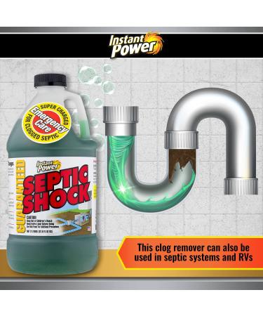 Instant Power Septic Shock - Septic Tank Treatment & Drain Cleaner - 67.6 FL OZ - 2 Liter - Buy Online on GoSupps.com