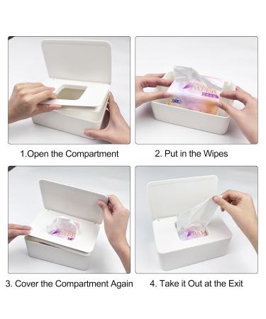 Premium Wet Wipes Box - Lectorias PP Material Sealed Tissue Container for Adults Cosmetic Towels & Handkerchiefs - International Shipping Available - Buy Online on GoSupps.com