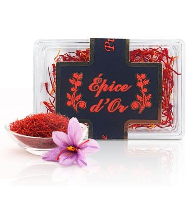 Saffron Filaments 0.5 g - Golden Spice Certified Grade 1 Exceptional Purity and Aroma No Coloring or Preservatives - Buy Online on GoSupps.com