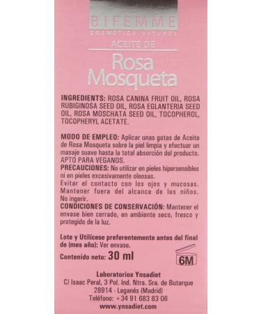Bifemme Acite Rosa Mosqueta - 30 ml | Premium Rosehip Oil for Skin Care | International Shipping Available - Buy Online on GoSupps.com