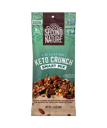 Second Nature Keto Crunch Smart Snack Mix, 1.75 oz. Individual Packs (Pack of 12)  Certified Gluten-Free Snack Keto Crunch 1.75 Ounce (Pack of 12)