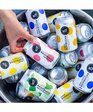 Buy Roy Kombucha Lemon Bio - Handmade Organic 330ml | Vegan Gluten-Free Lactose-Free 24-Pack | Berlin Brewery - Buy Online on GoSupps.com