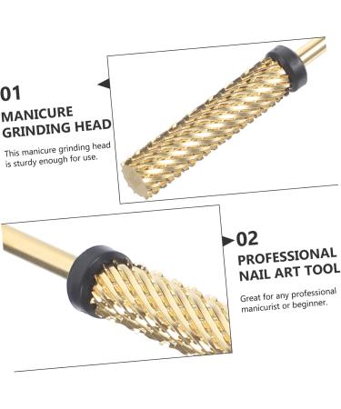 FRCOLOR Drills Nail Drill Bits Drill Bits for Nails Safety Bits for Nail Drill Nail Bit Cuticle Drill Bits Manicure Supplies Manicure Accessories Tungsten Steel Nail Clippers Acrylic 0.56x0.56x5.05cm As Shown2 - Buy Online on GoSupps.com