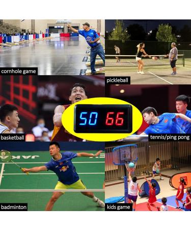 Ledgital Electronic Score Keeper | Multi-Sport Scoreboard for Basketball, Ping Pong, Volleyball & More | 1-99 Score Tracking | Remote Control - Buy Online on GoSupps.com