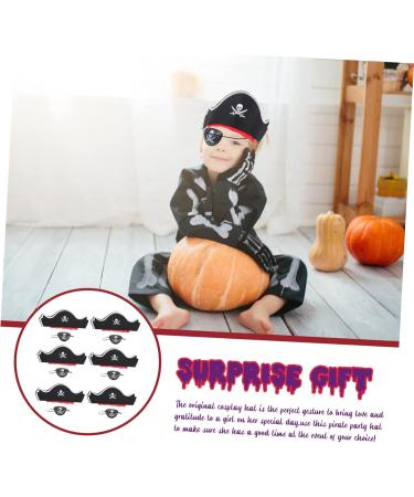 Healeved 12 Sets Pirate Hair Blindfold Pirate Hat with Pirate Eye Patch Prom Suit Pirate Captain Hat Pirate Theme Party Favors Pirate Cosplay Hat Pirate Costume Halloween Supplies Plastic - Buy Online on GoSupps.com