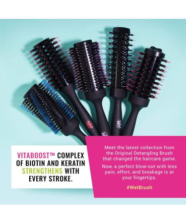 Wet Brush Straighten & Style Round Brush - Ideal for All Hair Types - Achieve a Perfect Blow Out with Ease, Less Pain & Breakage - Open Barrel Design for Quick Drying - Buy Online on GoSupps.com