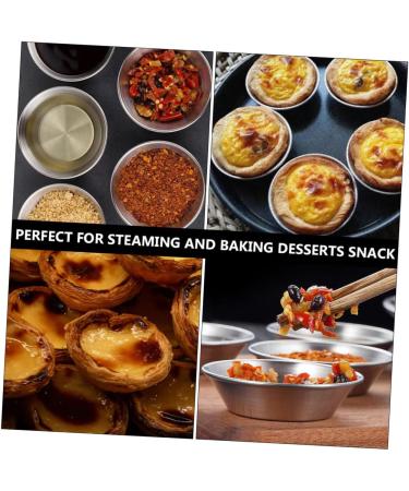 OUNONA 40 Pcs Egg Tart Mold Reusable Baking Molds Mini Pie Mini Chocolates Cheese Cake Molds Metal Muffin Tin Practical Fudge Molds Cake Mould Aluminum Alloy Stainless Steel Chrysanthemum 7X1.8CMx2pcs Silverx2pcs - Buy Online on GoSupps.com