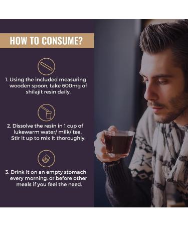 Ajoblanco 600mg Shilajit Pure Himalayan Organic Resin - High Potency Ayurvedic Blend for Energy, Strength & Immunity - 30g/1oz - Buy Online on GoSupps.com