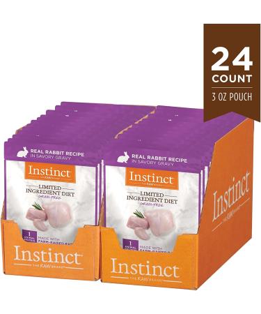 Instinct Limited Ingredient Rabbit Cat Food Topper - Grain Free Wet Food (Pack of 24) - Buy Online on GoSupps.com