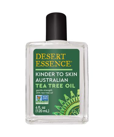 Desert Essence Kinder to Skin Australian Tea Tree Oil - Gentle Cleansing & Clarifying Solution For Soothing Problematic Skin - Reduce Redness & Irritation - Vegan Gluten-Free Cruelty-Free - 4oz