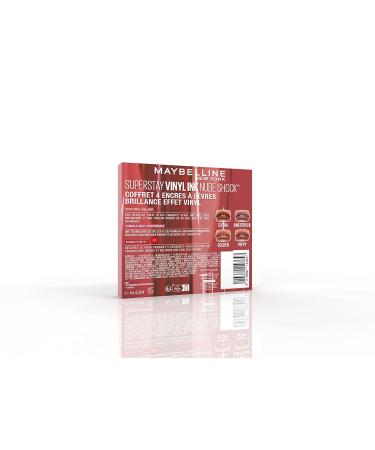 Buy Maybelline Superstay Vinyl Ink Nude Shock Lipstick 4-Pack | Long-Lasting Shiny Color - International Shipping - Buy Online on GoSupps.com