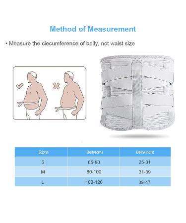 NSXAYIWE Double Pressure Back Support Belt - Gray M | Lumbar Support for Waist 80-95 cm | Enhanced Vertebrae Comfort - Buy Online on GoSupps.com