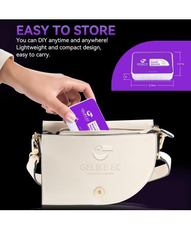 Gelike EC Mini Short Square Gel Nail Tips - 120PCS Full Cover PMMA Resin False Press on Nails | Pre-Etched for Extensions | Clear & Strong | 12 Sizes - Buy Online on GoSupps.com