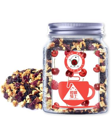 Plant poison Cherry Knight (apple grape cranberry) Organic fruit herbal tea loose sheet mass not GMO mixed fruit taste hot & Eured tea bag 70g / 2.5oz