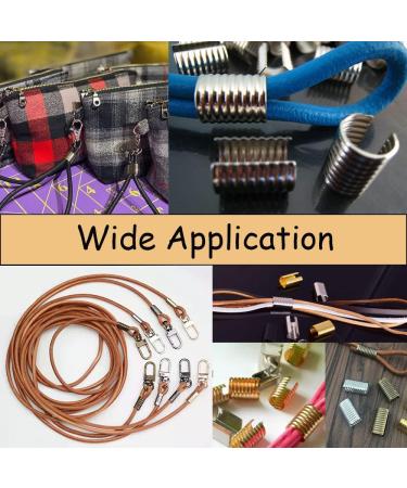 Adjustable Leather Rope Clip Crimping Cord Clamp 20mm 120pcs - Black | DIY Leather Cord Making - Buy Online on GoSupps.com