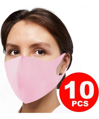 Reusable Face Mask GENERISE Stylish Face Mask x10 - Polyurethane Breathable Washable Face Mask - Unisex (Pink) - Buy Online on GoSupps.com