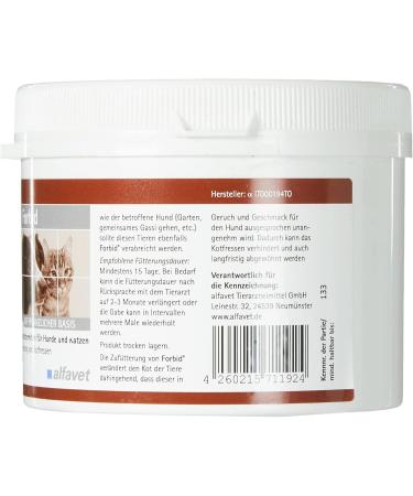 alfavet Forbid for the prevention of ingestion of droppings Against coprophagia Food supplement for Dogs and Cats Powder 250 g - Buy Online on GoSupps.com