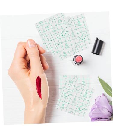 400 Pcs Clear Makeup Tape & Sheer Nail Polish Foundation Palette - Perfect for Eye Shadow & Creams | Versatile Makeup Hand Palette Stickers - Buy Online on GoSupps.com