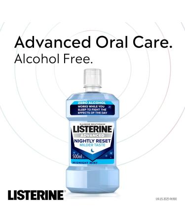 Listerine Advanced Nightly Reset Mouthwash 400ml - Pack of 1 - Buy Online on GoSupps.com