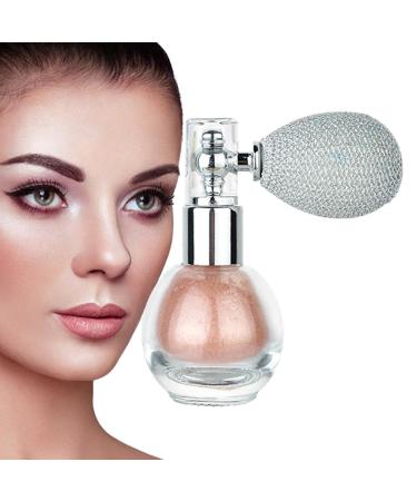 Highlighter Powder Spray All-Over Body Glitter Powder Spray for Hair Face and Legs Young Girls Beauty Products for Home Working Gathering Shopping Dating Traveling Buogint 3#