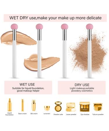 Sibba Foundation Brushes Set - 4 PCS Makeup Blending Powder & Concealer Tools for Flawless Beauty - Buy Online on GoSupps.com