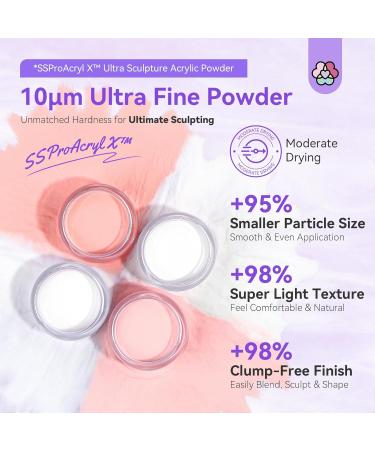 SSProAcryl Ultra-Smooth Acrylic Powder: 4x30g Clear White Nude Pink Acrylic Nail Powder Keratin Acrylic Powder Set Moderate Drying Professional Nail Powder Nail Extension Carving 3D Nail Art Salon 4 colors (transparent white nude pink) - Buy Online on GoSupps.com