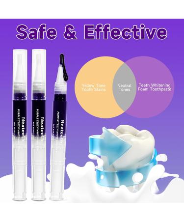 Teeth Whitening Pen for Sensitive Teeth - Instant Purple Whitening Gel for Adults | Brighten Yellow Teeth - Buy Online on GoSupps.com