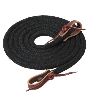 Weaver Leather Silvertip Horseman's Braid Trail Rein 1/2-Inch x 10-Feet Black - Buy Online on GoSupps.com