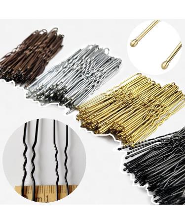 200 Pcs Zliutin Metal U-Shape Hair Needles & Wave Hair Clips - Classic Bobby Pins for Women & Girls - Perfect for All Hair Types - Buy Online on GoSupps.com