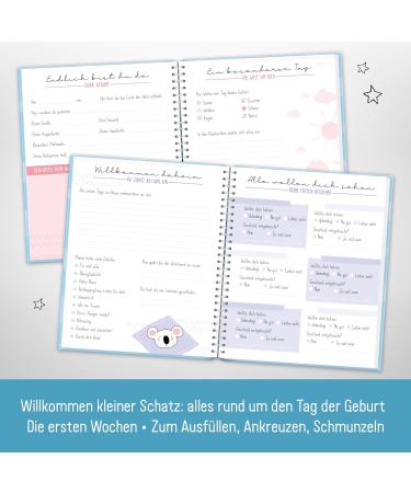 Baby Album Little Rocket - Sustainable Baby Diary for Pregnancy & First Year | Memory Album for Birth | Welcome Little Treasure! - Buy Online on GoSupps.com