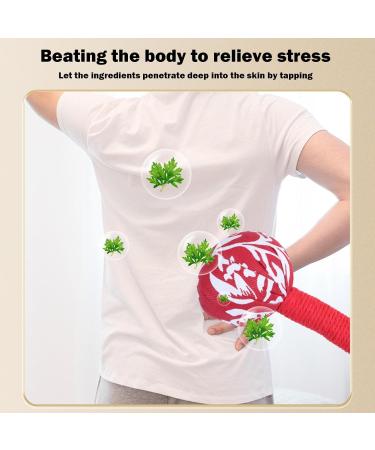 Mugwort Manual Massager - Herbal Handheld Hammer Tool for Whole Body Massage | Back Pain Relief | Random Color Option - Buy Online on GoSupps.com