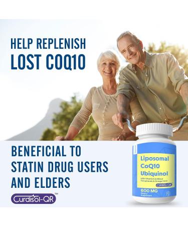 Buy Liposomal CoQ10 600 mg Softgel Ubiquinol | Highest Absorption Antioxidant Supplement with Vitamin E & Omega 3 6 9 - 60 Softgels - Buy Online on GoSupps.com