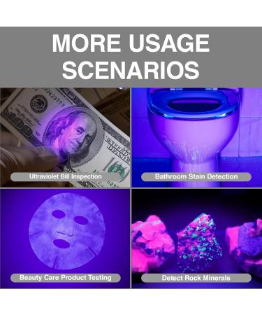 Uv Light Ultraviolet Mini Torch 9 LED 395nm Blacklight Flashlight for Pet Urine and Stain Detector Uv Torch for Resin Curing On Carpets Floor Counterfeit Money - Buy Online on GoSupps.com