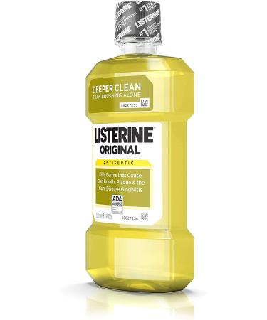 Listerine Original Antiseptic Mouthwash, 250 mL - Fight Bad Breath, Plaque & Gingivitis - Buy Online on GoSupps.com