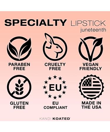 Shop Kandi Koated Juneteenth Lipstick - Creamy Matte Paraben-Free Luxury Makeup by Kandi Burruss - Buy Online on GoSupps.com