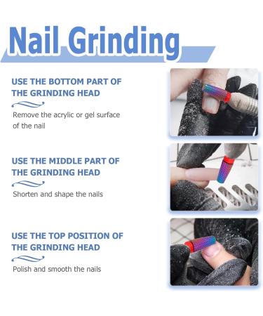 Mesee 2 Pieces Tapered Nail Drill Bit Set 3/32 Inch Shank Tungsten Steel Tapered Shape Nail Drill Bits Burrs Nails File Manicure Pedicure Tool Accessory for Gel Nail Cuticle Dead Skin Remover - Buy Online on GoSupps.com