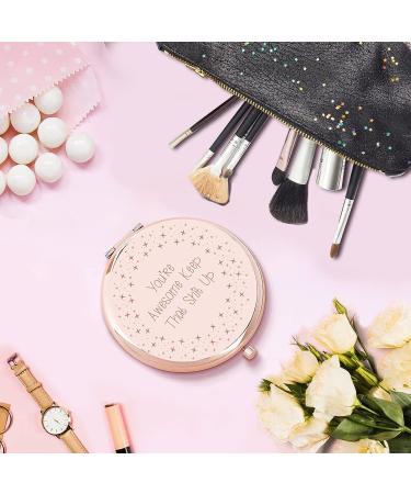 Personalized Compact Mirror - Thank You Gifts for Women & Girls | Funny & Inspirational Graduation, Friendship, New Job Gift Ideas for Daughter, Sister, Niece, Friend, Coworker - Buy Online on GoSupps.com