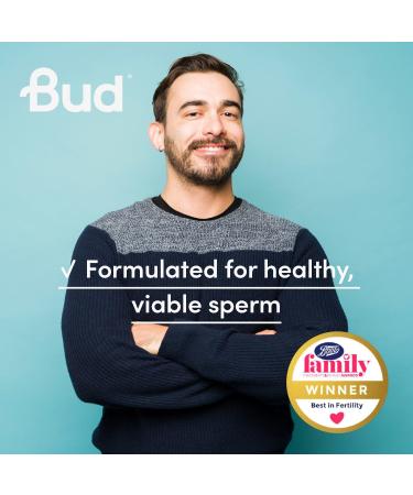 Bud Male Fertility Supplement | Natural Fertility Vitamins for Men | 60 Capsules - Made in UK - Buy Online on GoSupps.com