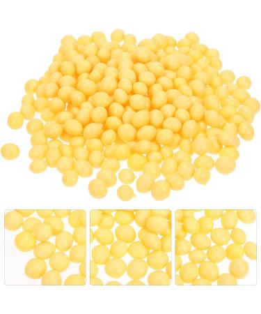 HOMSFOU Artificial Dried Soybeans Plastic Soy Beans Realistic Faux Beans Acorns Bulk Fake Soy Beans Prop Food Display Props Photography Props Fake Beans Photo Props Pvc Nut Food Play Yellow 0.8x06cm - Buy Online on GoSupps.com