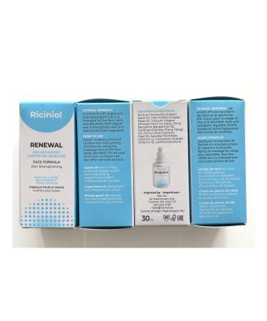 Renewal Multipurpose Castor Oil for Face Neck & Decollete | Bio-Advanced Natural Skincare with Grape Seed & Wheat Germ Oil - Fast-Absorbing Moisturizer (30ml - Buy Online on GoSupps.com