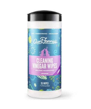 Aunt Fannie's Cleaning Vinegar Wipes Lavender  35 Wipes