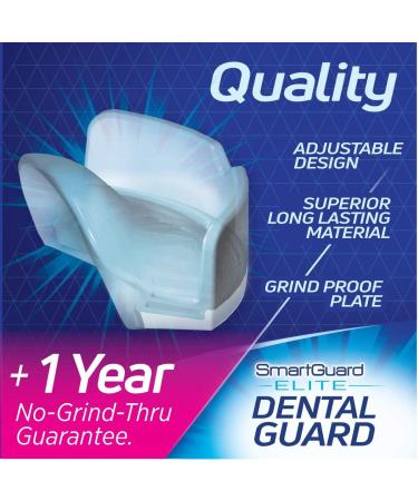 SmartGuard Elite Night Guard for Teeth Grinding - TMJ Relief Dental Bite Splint 100% Guarantee - Buy Online on GoSupps.com