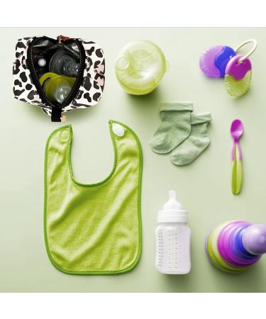 Voihamy Pacifier Cover with Clip | Stylish Zip Bag for Diaper Bag | Leopard Pattern Storage for 2 Pacifiers - Buy Online on GoSupps.com